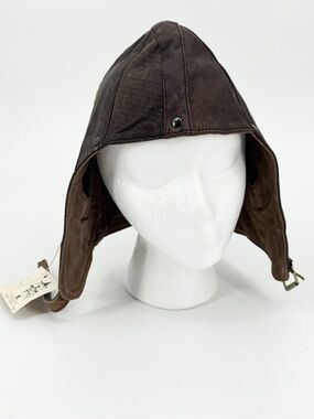 Vintage Genuine Leather Aviator Hat NWTS